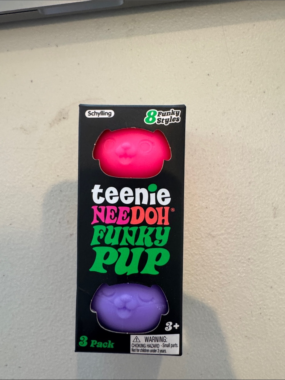 teenie NEEDOH Funky Pup 3-Pack - Pink, orange and Purple